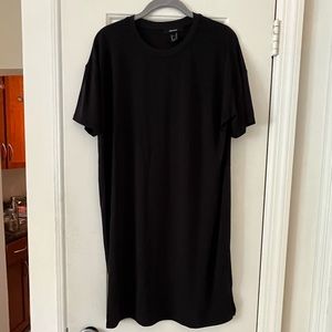 Forever 21 black oversized tshirt dress